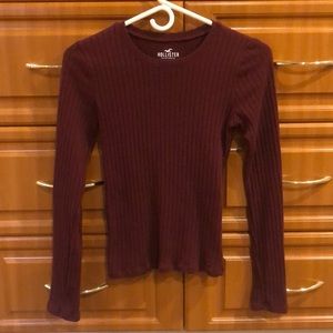 Long sleeve maroon shirt
